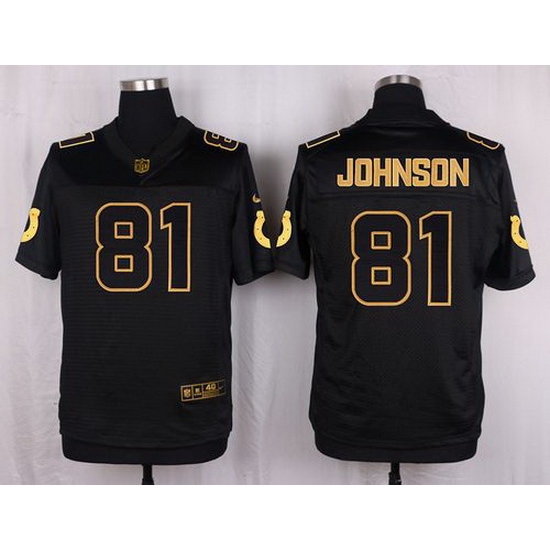Nike Colts #81 Andre Johnson Black Mens Stitched NFL Elite Pro Line Gold Collection Jersey Nike Colts #81 Andre Johnson Black Mens Stitched NFL Elite Pro Line Gold Collection Jersey