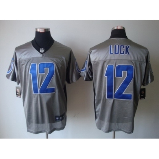 Nike Indianapolis Colts 12 Andrew Luck Grey Shadow Nike NFL Jersey Nike Indianapolis Colts 12 Andrew Luck Grey Shadow Nike NFL Jersey
