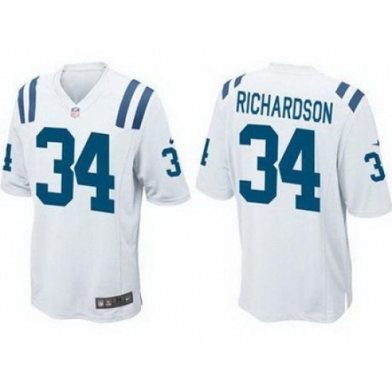 Nike Indianapolis Colts 34 Trent Richardson White Game NFL Jersey Nike Indianapolis Colts 34 Trent Richardson White Game NFL Jersey