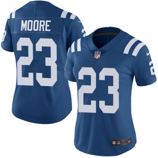 Women's Nike Indianapolis Colts #23 Kenny Moore Royal Blue Team Color Vapor Untouchable Limited Player NFL Jersey Women's Nike Indianapolis Colts #23 Kenny Moore Royal Blue Team Color Vapor Untouchable Limited Player NFL Jersey