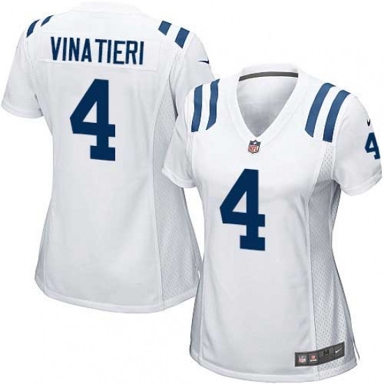 Womens Nike Indianapolis Colts 4 Adam Vinatieri Game White NFL Jersey Womens Nike Indianapolis Colts 4 Adam Vinatieri Game White NFL Jersey