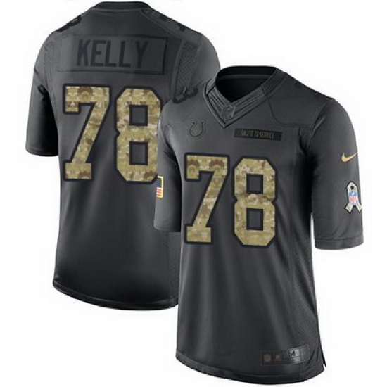 Nike Colts #78 Ryan Kelly Black Youth Stitched NFL Limited 2016 Salute to Service Jersey Nike Colts #78 Ryan Kelly Black Youth Stitched NFL Limited 2016 Salute to Service Jersey