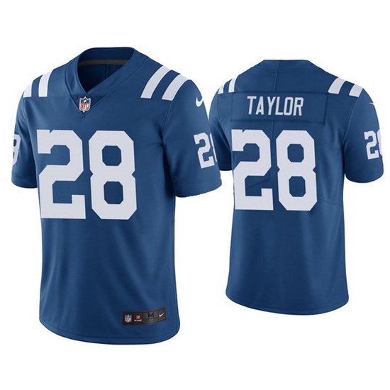 Youth Indianapolis Colts 28 Jonathan Taylor Blue Vapor Untouchable Limited Stitched Football Jersey Youth Indianapolis Colts 28 Jonathan Taylor Blue Vapor Untouchable Limited Stitched Football Jersey