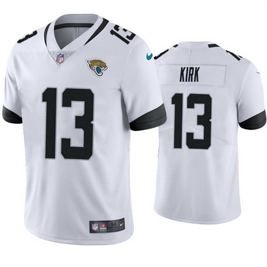 Men Jacksonville Jaguars 13 Christian Kirk White Vapor Untouchable Limited Stitched jersey Men Jacksonville Jaguars 13 Christian Kirk White Vapor Untouchable Limited Stitched jersey
