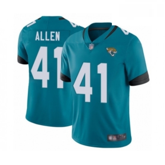 Men Jacksonville Jaguars 41 Josh Allen Teal Green Alternate Vapor Untouchable Limited Player Football Jersey Men Jacksonville Jaguars 41 Josh Allen Teal Green Alternate Vapor Untouchable Limited Player Football Jersey