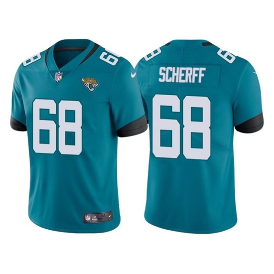 Men Jacksonville Jaguars 68 Brandon Scherff Teal Vapor Untouchable Limited Stitched Jersey Men Jacksonville Jaguars 68 Brandon Scherff Teal Vapor Untouchable Limited Stitched Jersey