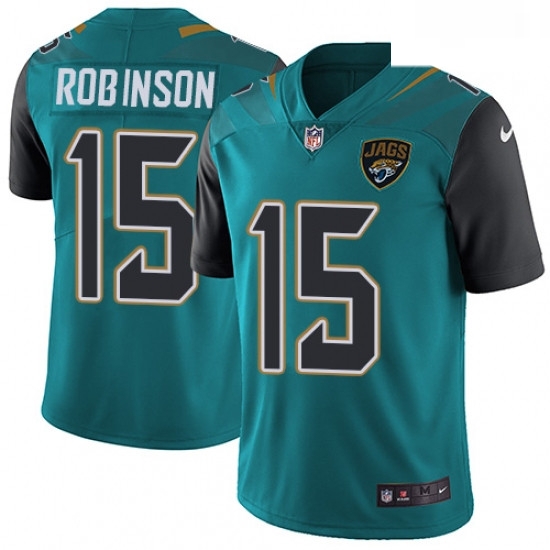 Men Nike Jacksonville Jaguars 15 Allen Robinson Teal Green Team Color Vapor Untouchable Limited Player NFL Jersey Men Nike Jacksonville Jaguars 15 Allen Robinson Teal Green Team Color Vapor Untouchable Limited Player NFL Jersey