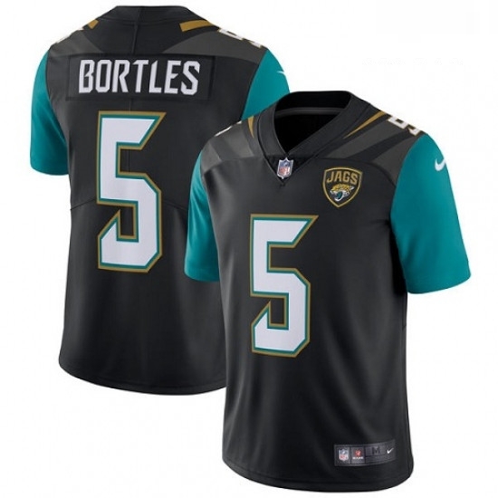 Men Nike Jacksonville Jaguars 5 Blake Bortles Black Alternate Vapor Untouchable Limited Player NFL Jersey Men Nike Jacksonville Jaguars 5 Blake Bortles Black Alternate Vapor Untouchable Limited Player NFL Jersey