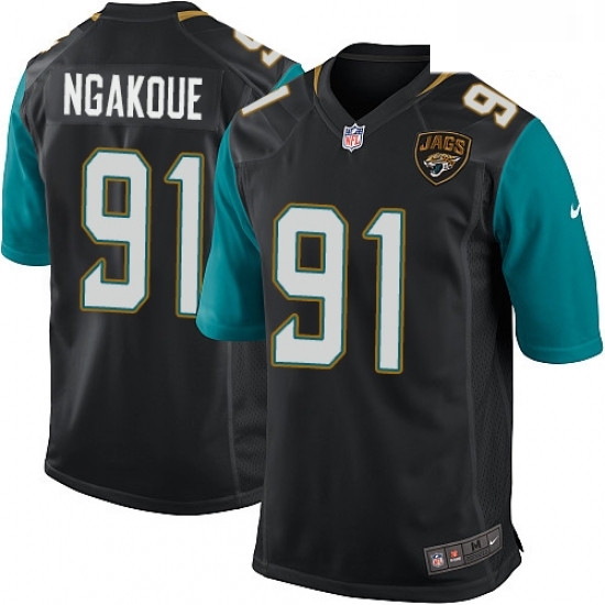Men Nike Jacksonville Jaguars 91 Yannick Ngakoue Game Black Alternate NFL Jersey Men Nike Jacksonville Jaguars 91 Yannick Ngakoue Game Black Alternate NFL Jersey