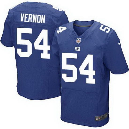 Nike Giants #54 Olivier Vernon Royal Blue Team Color Mens Stitched NFL Elite Jersey Nike Giants #54 Olivier Vernon Royal Blue Team Color Mens Stitched NFL Elite Jersey