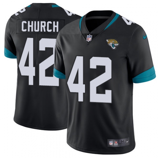 Nike Jaguars #42 Barry Church Black Team Color Men Stitched NFL Vapor Untouchable Limited Jersey Nike Jaguars #42 Barry Church Black Team Color Men Stitched NFL Vapor Untouchable Limited Jersey