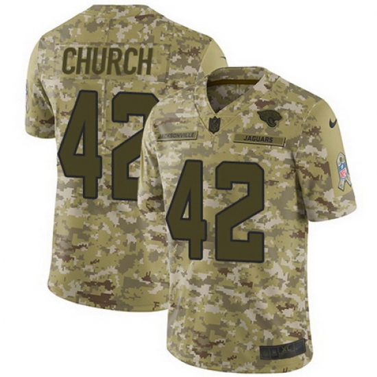 Nike Jaguars #42 Barry Church Camo Mens Stitched NFL Limited 2018 Salute To Service Jersey Nike Jaguars #42 Barry Church Camo Mens Stitched NFL Limited 2018 Salute To Service Jersey
