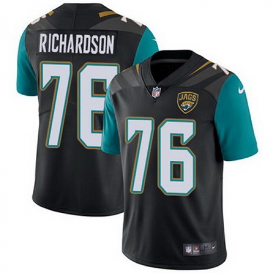 Nike Jaguars #76 Will Richardson Black Alternate Mens Stitched NFL Vapor Untouchable Limited Jersey Nike Jaguars #76 Will Richardson Black Alternate Mens Stitched NFL Vapor Untouchable Limited Jersey