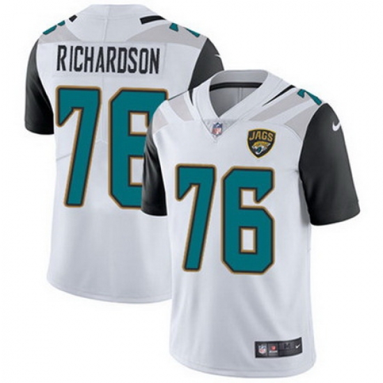 Nike Jaguars #76 Will Richardson White Mens Stitched NFL Vapor Untouchable Limited Jersey Nike Jaguars #76 Will Richardson White Mens Stitched NFL Vapor Untouchable Limited Jersey