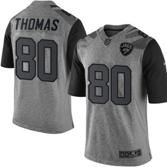 Nike Jaguars #80 Julius Thomas Gray Mens Stitched NFL Limited Gridiron Gray Jersey Nike Jaguars #80 Julius Thomas Gray Mens Stitched NFL Limited Gridiron Gray Jersey