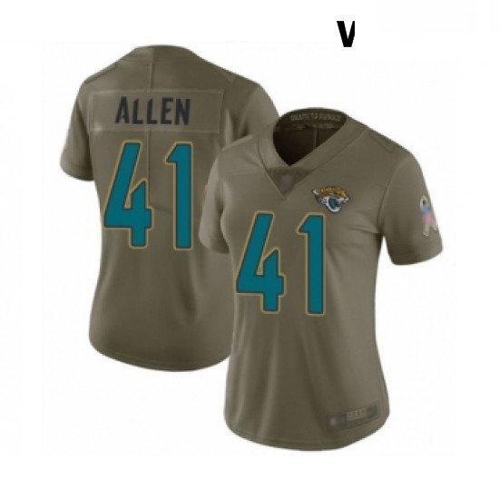 Womens Jacksonville Jaguars 41 Josh Allen Limited Olive 2017 Salute to Service Football Jersey Womens Jacksonville Jaguars 41 Josh Allen Limited Olive 2017 Salute to Service Football Jersey