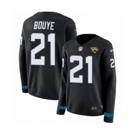 Womens Nike Jacksonville Jaguars 21 AJ Bouye Limited Black Therma Long Sleeve NFL Jersey Womens Nike Jacksonville Jaguars 21 AJ Bouye Limited Black Therma Long Sleeve NFL Jersey