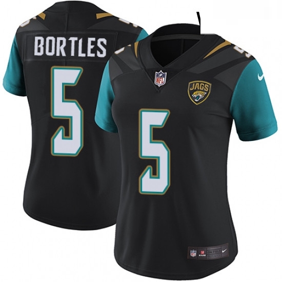 Womens Nike Jacksonville Jaguars 5 Blake Bortles Black Alternate Vapor Untouchable Limited Player NFL Jersey Womens Nike Jacksonville Jaguars 5 Blake Bortles Black Alternate Vapor Untouchable Limited Player NFL Jersey