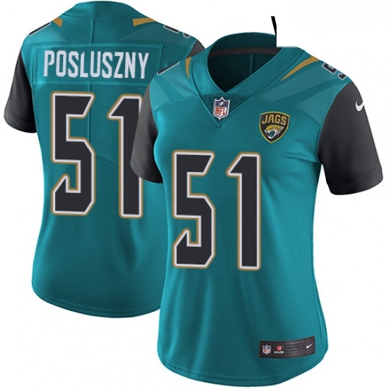 Womens Nike Jacksonville Jaguars 51 Paul Posluszny Teal Green Team Color Vapor Untouchable Limited Player NFL Jersey Womens Nike Jacksonville Jaguars 51 Paul Posluszny Teal Green Team Color Vapor Untouchable Limited Player NFL Jersey