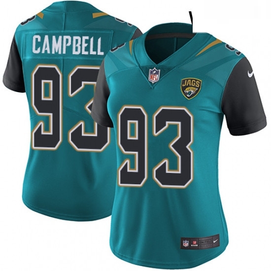Womens Nike Jacksonville Jaguars 93 Calais Campbell Teal Green Team Color Vapor Untouchable Limited Player NFL Jersey Womens Nike Jacksonville Jaguars 93 Calais Campbell Teal Green Team Color Vapor Untouchable Limited Player NFL Jersey