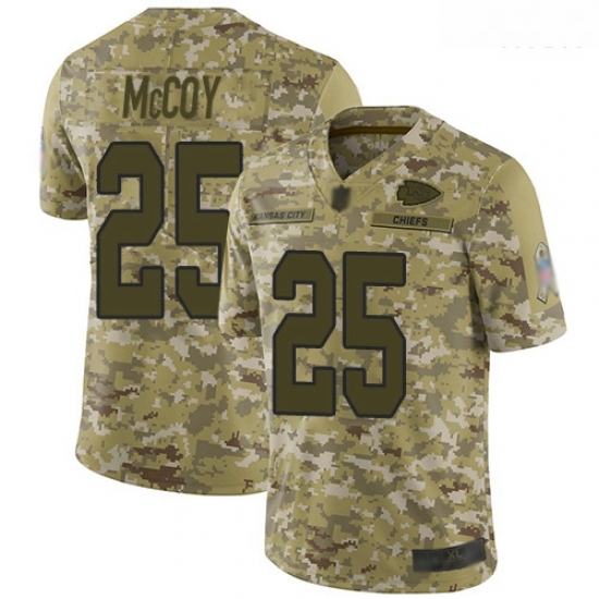 Chiefs 25 LeSean McCoy Camo Men Stitched Football Limited 2018 Salute To Service Jersey Chiefs 25 LeSean McCoy Camo Men Stitched Football Limited 2018 Salute To Service Jersey