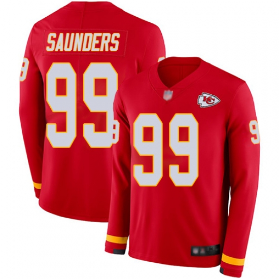 Chiefs 99 Khalen Saunders Red Team Color Men Stitched Football Limited Therma Long Sleeve Jersey Chiefs 99 Khalen Saunders Red Team Color Men Stitched Football Limited Therma Long Sleeve Jersey