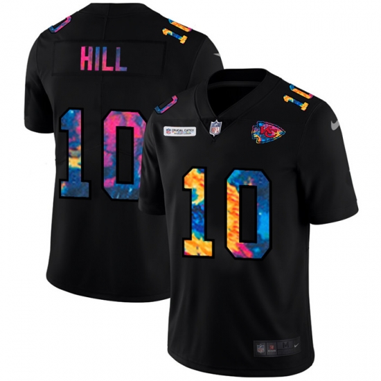 Kansas City Chiefs 10 Tyreek Hill Men Nike Multi Color Black 2020 NFL Crucial Catch Vapor Untouchable Limited Jersey Kansas City Chiefs 10 Tyreek Hill Men Nike Multi Color Black 2020 NFL Crucial Catch Vapor Untouchable Limited Jersey