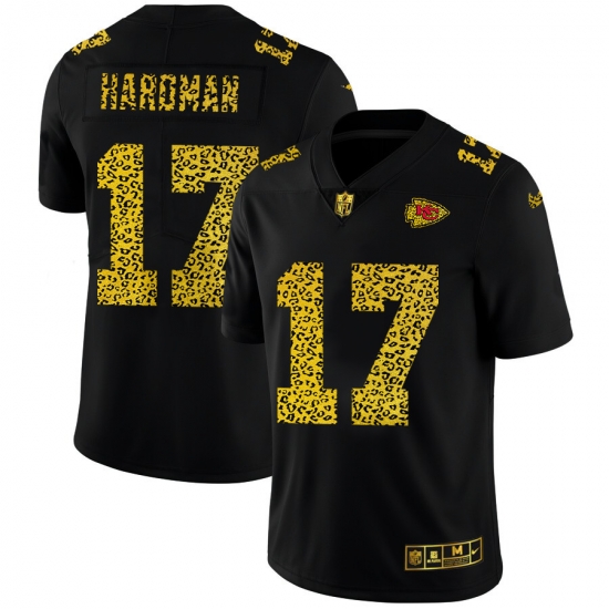 Kansas City Chiefs 17 Mecole Hardman Men Nike Leopard Print Fashion Vapor Limited NFL Jersey Black Kansas City Chiefs 17 Mecole Hardman Men Nike Leopard Print Fashion Vapor Limited NFL Jersey Black