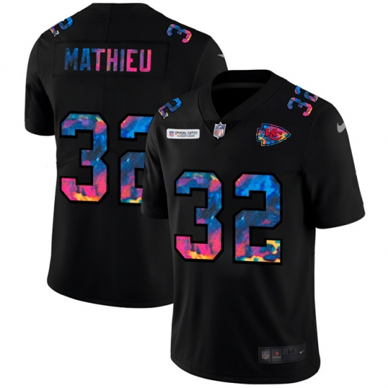 Kansas City Chiefs 32 Tyrann Mathieu Men Nike Multi Color Black 2020 NFL Crucial Catch Vapor Untouchable Limited Jersey Kansas City Chiefs 32 Tyrann Mathieu Men Nike Multi Color Black 2020 NFL Crucial Catch Vapor Untouchable Limited Jersey
