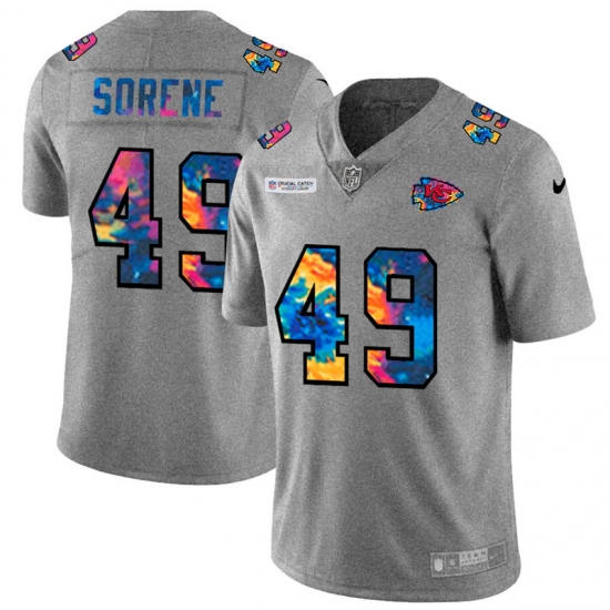 Kansas City Chiefs 49 Daniel Sorensen Men Nike Multi Color 2020 NFL Crucial Catch NFL Jersey Greyheather Kansas City Chiefs 49 Daniel Sorensen Men Nike Multi Color 2020 NFL Crucial Catch NFL Jersey Greyheather