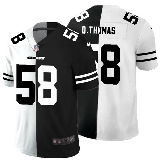 Kansas City Chiefs 58 Derrick Thomas Men Black V White Peace Split Nike Vapor Untouchable Limited NFL Jersey Kansas City Chiefs 58 Derrick Thomas Men Black V White Peace Split Nike Vapor Untouchable Limited NFL Jersey