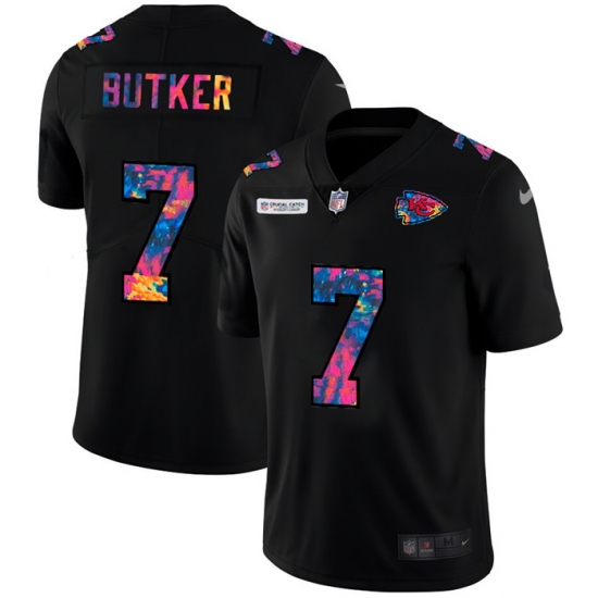 Kansas City Chiefs 7 Harrison Butker Men Nike Multi Color Black 2020 NFL Crucial Catch Vapor Untouchable Limited Jersey Kansas City Chiefs 7 Harrison Butker Men Nike Multi Color Black 2020 NFL Crucial Catch Vapor Untouchable Limited Jersey