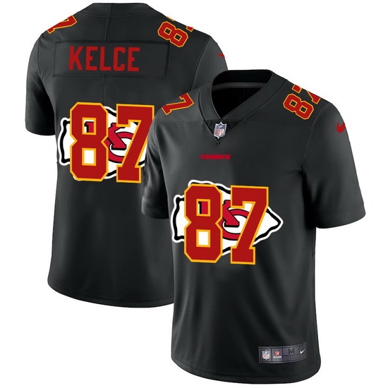 Kansas City Chiefs 87 Travis Kelce Men Nike Team Logo Dual Overlap Limited NFL Jersey Black Kansas City Chiefs 87 Travis Kelce Men Nike Team Logo Dual Overlap Limited NFL Jersey Black