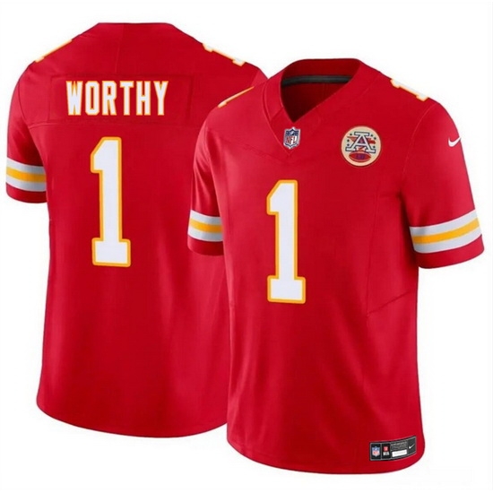 Men Kansas City Chiefs 1 Xavier Worthy Red 2024 Draft F U S E Vapor Untouchable Limited Stitched Football Jersey Men Kansas City Chiefs 1 Xavier Worthy Red 2024 Draft F U S E Vapor Untouchable Limited Stitched Football Jersey