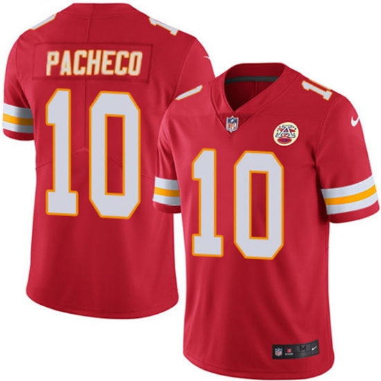 Men Kansas City Chiefs 10 Isiah Pacheco Red Vapor Untouchable Limited Stitched Football Jersey Men Kansas City Chiefs 10 Isiah Pacheco Red Vapor Untouchable Limited Stitched Football Jersey