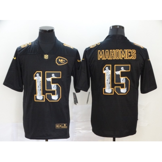 Men Kansas City Chiefs 15 Patrick Mahomes Jesus Faith Black Vapor Untouchable Stitched NFL Nike Limited Jersey Men Kansas City Chiefs 15 Patrick Mahomes Jesus Faith Black Vapor Untouchable Stitched NFL Nike Limited Jersey