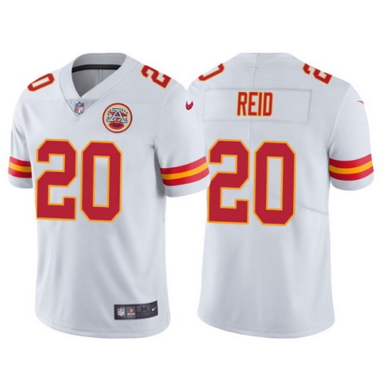 Men Kansas City Chiefs 20 Justin Reid White Vapor Untouchable Limited Stitched Football jersey Men Kansas City Chiefs 20 Justin Reid White Vapor Untouchable Limited Stitched Football jersey