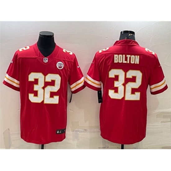 Men Kansas City Chiefs 32 Nick Bolton Red Vapor Untouchable Limited Stitched Football Jersey Men Kansas City Chiefs 32 Nick Bolton Red Vapor Untouchable Limited Stitched Football Jersey