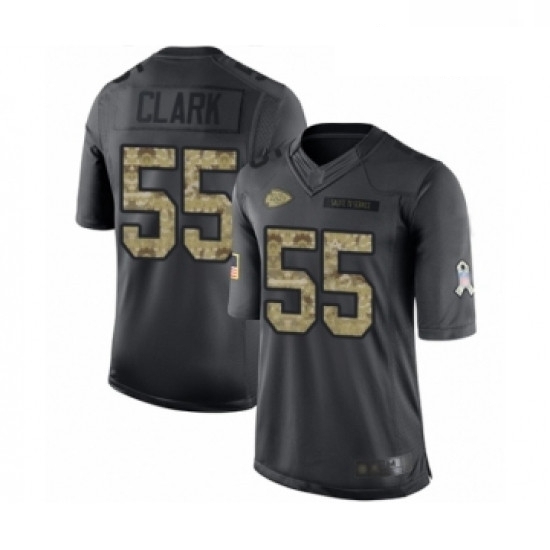 Men Kansas City Chiefs 55 Frank Clark Limited Black 2016 Salute to Service Football Jersey Men Kansas City Chiefs 55 Frank Clark Limited Black 2016 Salute to Service Football Jersey