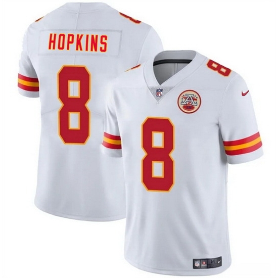 Men Kansas City Chiefs 8 DeAndre Hopkins White Vapor Untouchable Limited Stitched Football Jersey Men Kansas City Chiefs 8 DeAndre Hopkins White Vapor Untouchable Limited Stitched Football Jersey
