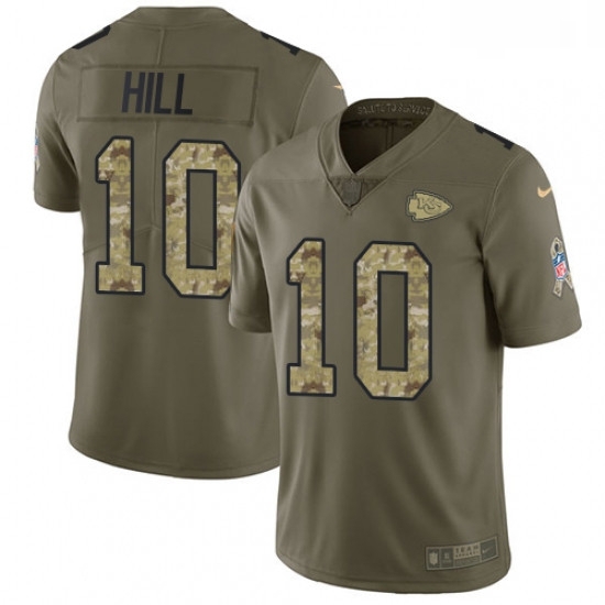 Men Nike Kansas City Chiefs 10 Tyreek Hill Limited OliveCamo 2017 Salute to Service NFL Jersey Men Nike Kansas City Chiefs 10 Tyreek Hill Limited OliveCamo 2017 Salute to Service NFL Jersey