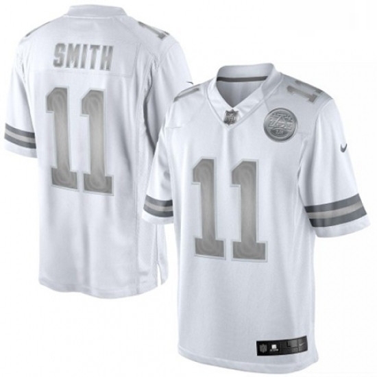Men Nike Kansas City Chiefs 11 Alex Smith Limited White Platinum NFL Jersey Men Nike Kansas City Chiefs 11 Alex Smith Limited White Platinum NFL Jersey