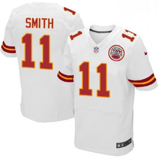 Men Nike Kansas City Chiefs 11 Alex Smith White Vapor Untouchable Elite Player NFL Jersey Men Nike Kansas City Chiefs 11 Alex Smith White Vapor Untouchable Elite Player NFL Jersey