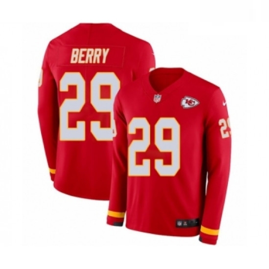 Men Nike Kansas City Chiefs 29 Eric Berry Limited Red Therma Long Sleeve NFL Jersey Men Nike Kansas City Chiefs 29 Eric Berry Limited Red Therma Long Sleeve NFL Jersey