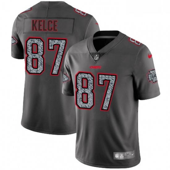 Men Nike Kansas City Chiefs 87 Travis Kelce Gray Static Vapor Untouchable Limited NFL Jersey Men Nike Kansas City Chiefs 87 Travis Kelce Gray Static Vapor Untouchable Limited NFL Jersey