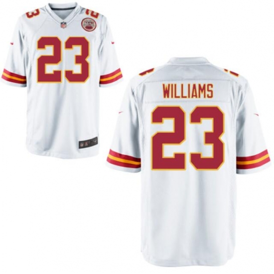 Men's Nike Kansas City Chiefs Joshua Williams #23 White Stitched NFL Jersey Men's Nike Kansas City Chiefs Joshua Williams #23 White Stitched NFL Jersey