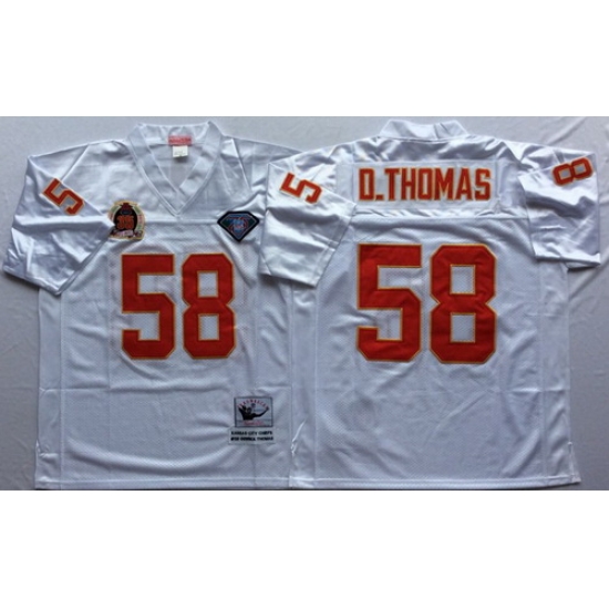 Mitchell And Ness Chiefs #58 derrick thomas white Throwback Stitched NFL Jersey Mitchell And Ness Chiefs #58 derrick thomas white Throwback Stitched NFL Jersey
