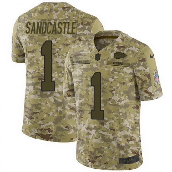 Nike Chiefs #1 Leon Sandcastle Camo Mens Stitched NFL Limited 2018 Salute To Service Jersey Nike Chiefs #1 Leon Sandcastle Camo Mens Stitched NFL Limited 2018 Salute To Service Jersey