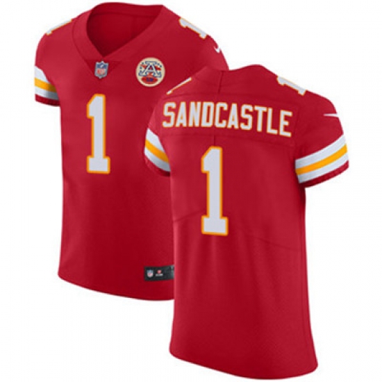 Nike Chiefs #1 Leon Sandcastle Red Team Color Mens Stitched NFL Vapor Untouchable Elite Jersey Nike Chiefs #1 Leon Sandcastle Red Team Color Mens Stitched NFL Vapor Untouchable Elite Jersey
