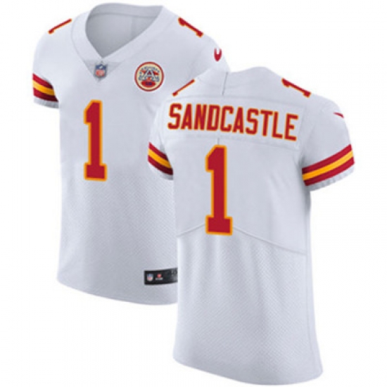 Nike Chiefs #1 Leon Sandcastle White Mens Stitched NFL Vapor Untouchable Elite Jersey Nike Chiefs #1 Leon Sandcastle White Mens Stitched NFL Vapor Untouchable Elite Jersey